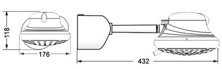 Desenho técnico — Bella Ducha Turbo Ultra