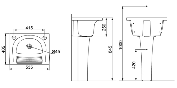 Desenho técnico — Tanque TQ-S