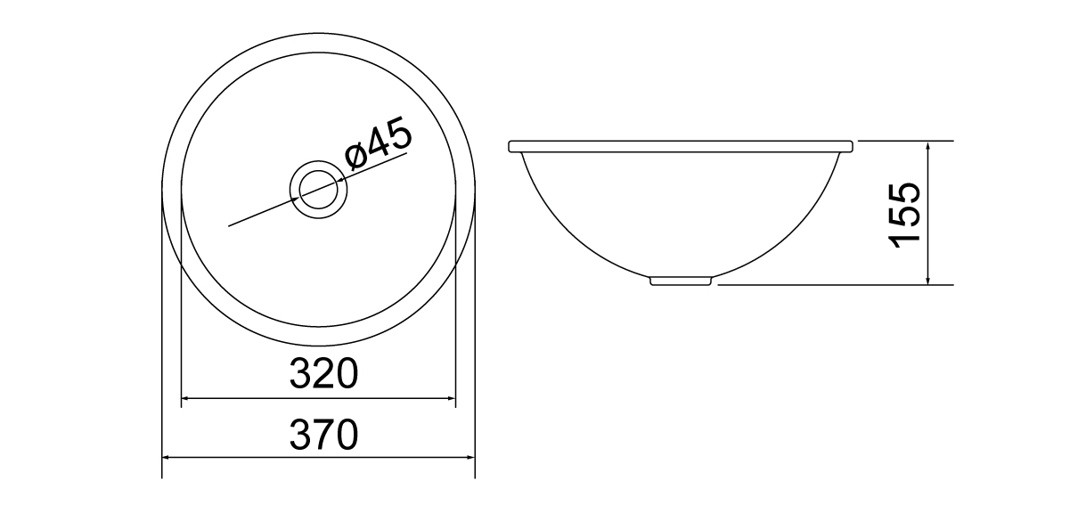 Desenho técnico — Cuba Redonda CBR-12
