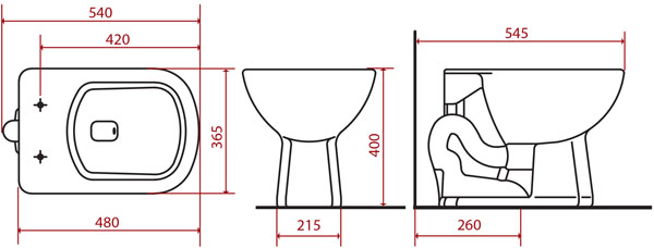 Desenho técnico — Bacia Convencional Square