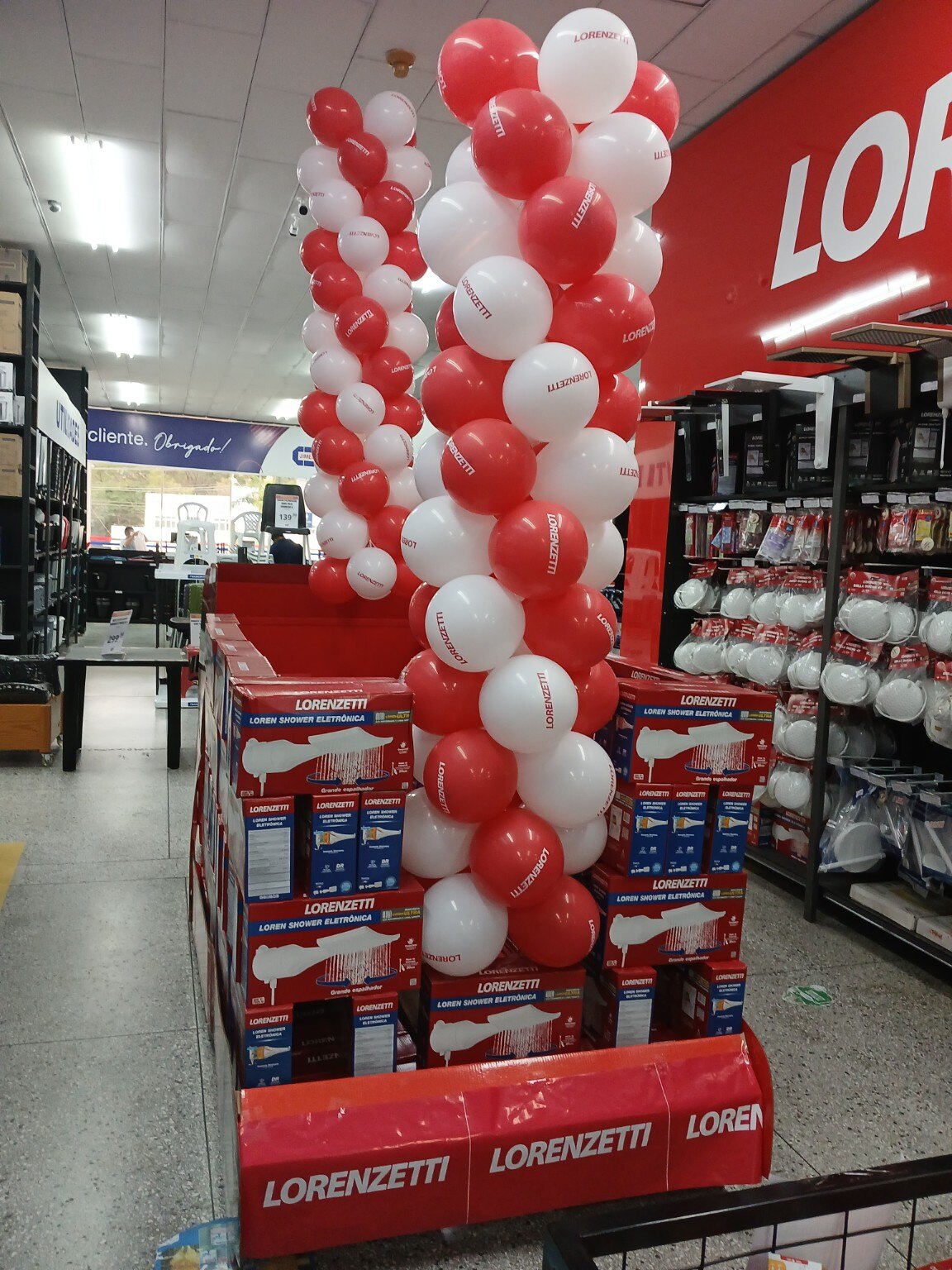 Exposição demonstrativa de produto premium