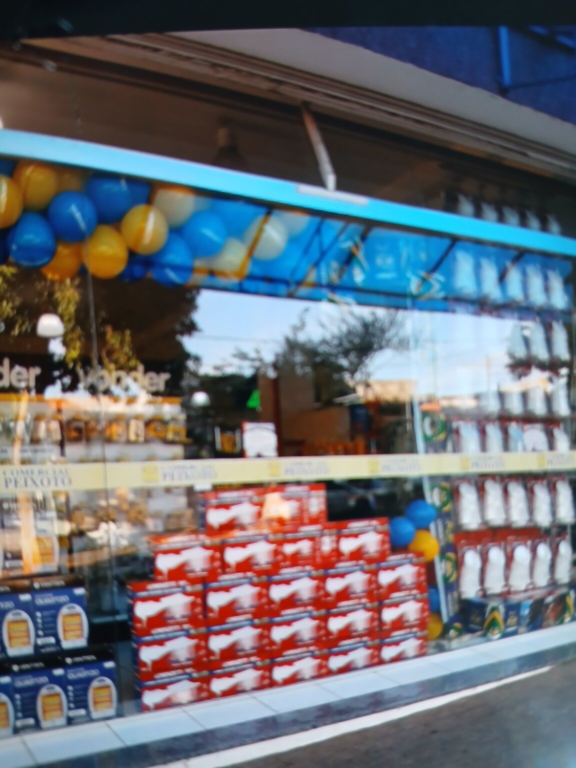 Vitrine coordenada por família de produtos